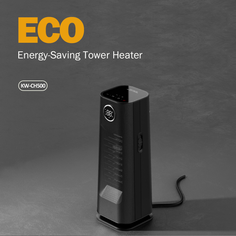 2000W digital oscillating ceramic tower heater